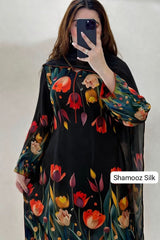 3 Pc Unstitched Shamoze Silk Digital Prints