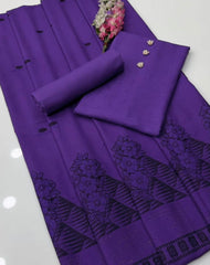 3 Pc Unstitched Dhanak Allover Jacquard