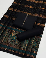 3 Pc Unstitched Dhanak Marina Jacquard