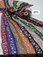 Multi Colour LCD Gotta Chiffon Dupata