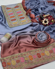 3 Pc Unstitched Shamoze Silk Tye ‘N’ Dye Aneela’s Zarri