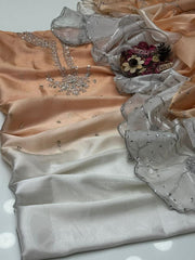 2 Pc Unstitched Sheesha Silk Tye N Dye