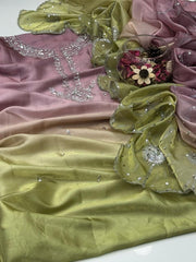 2 Pc Unstitched Sheesha Silk Tye N Dye