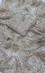 2 Pc Unstitched Organza LCD Gotta