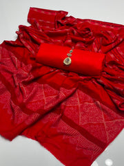 3 Pc Unstitched Soft Dhanak (KSB2@21W)