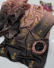 3 Pc Unstitched Shamoze Silk Digital Tye N Dye(KBS022A)