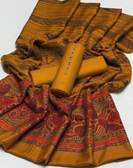 3 Pc Unstitched Dhanak Marina Jacquard Wool