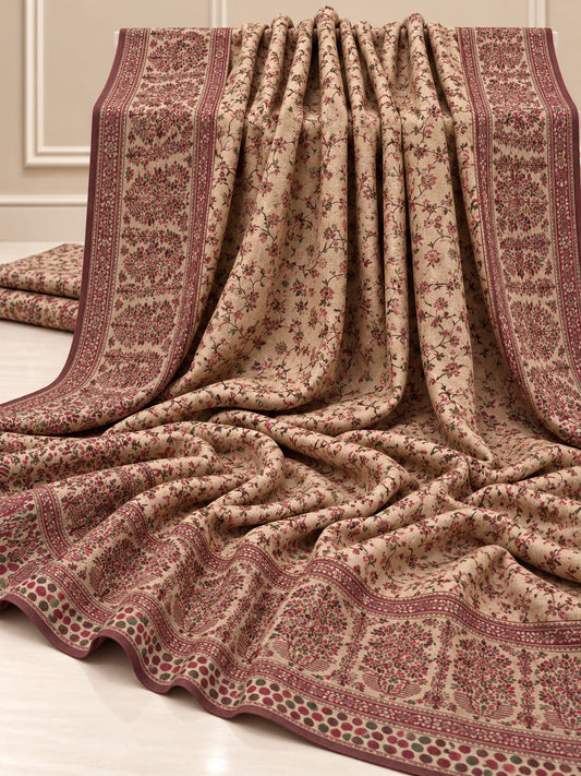 Pure Pashmina Kaani Work Shawl (KB-21S1)