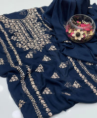 2 Pc Unstitched LCD Gotta Chiffon (KSB 2102A)