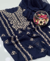 2 Pc Unstitched LCD Gotta Chiffon (KSB 2102A)