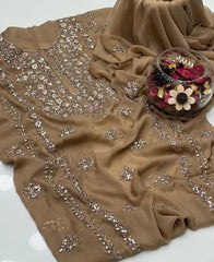 2 Pc Unstitched LCD Gotta Chiffon (KSB 2102A)