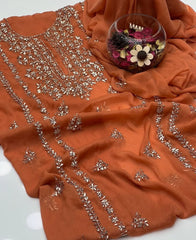 2 Pc Unstitched LCD Gotta Chiffon (KSB 2102A)