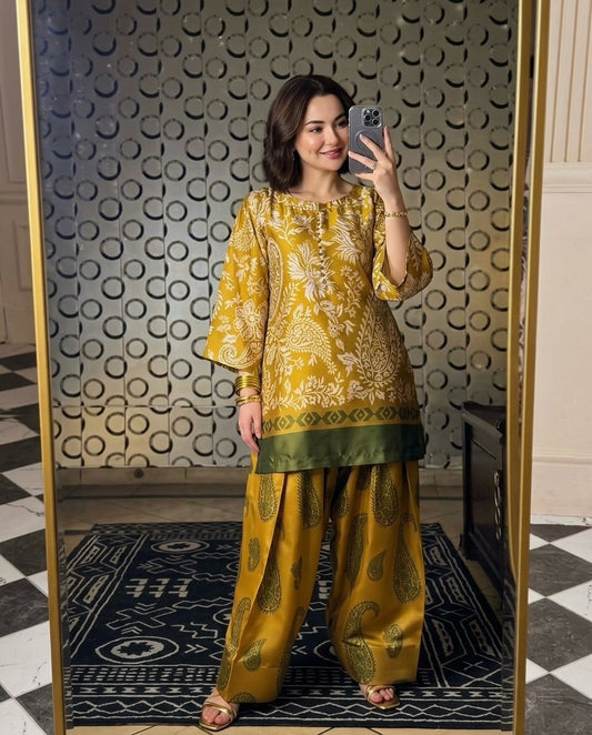 3 Pc Unstitched Shamoze Silk Digital Prints