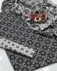 3 Pc Unstitched Cotton Ajrak (KSB2103A)