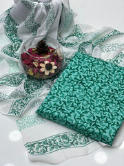 2 Pc Unstitched Block Print Lawn