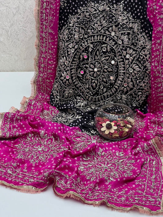 Pure Medium Silk Chunri Gotta Dupata