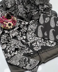 3 Pc Unstitched Shamoze Silk Digital Prints