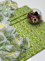 2 Pc Unstitched Block Print Lawn