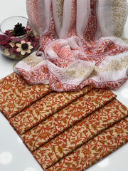 2 Pc Unstitched Block Print Lawn