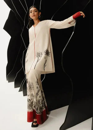 3 Pc Unstitched Shamoze Silk Digital Print