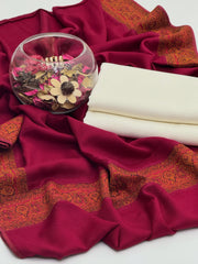 3 Pc Ustitched pure Pashmina Wool Moon Light shawl