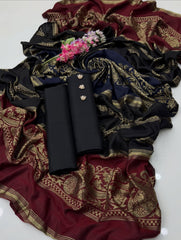 3 Pc Unstitched Dhanak Pashmina Collection