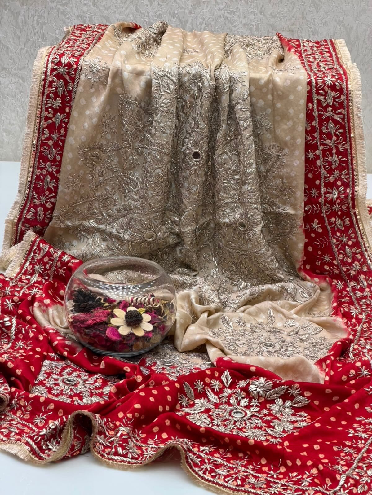 Pure Medium Silk Gotta Dupatta(KSB26)
