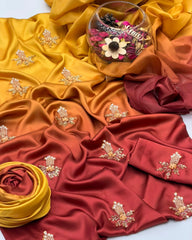 3 Pc Unstitched Shamoze Silk Digital Tye N Dye(KBS021A)