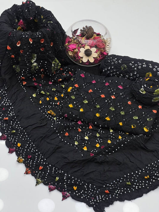 4 Pc Unstitched Rajistani Churni Linen