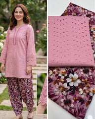 2 Pc Unstitched Lawn Boring Chicken